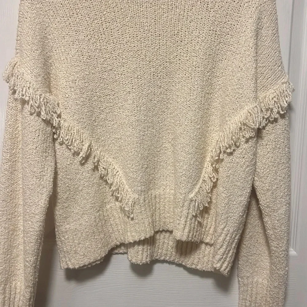 Madewell Montford Fringe Pullover Sweater. Small - Picture 3 of 10